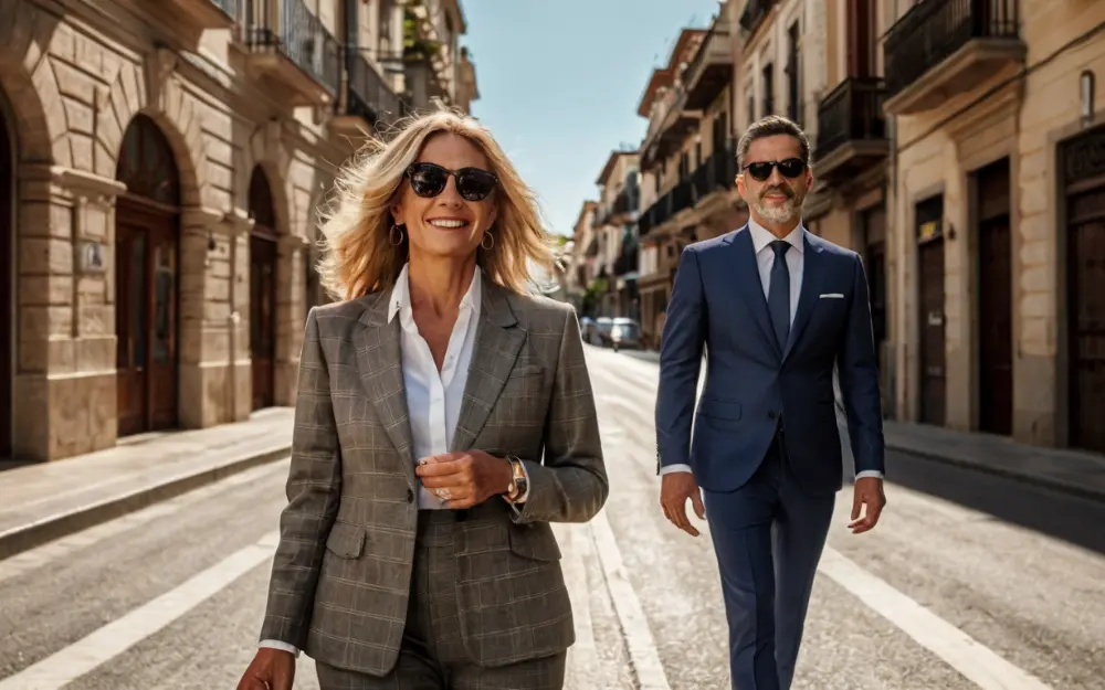 Una pareja de directivos pasean por las calles de Madrid y quieren saber cómo pagar menos impuestos en España de forma legal.