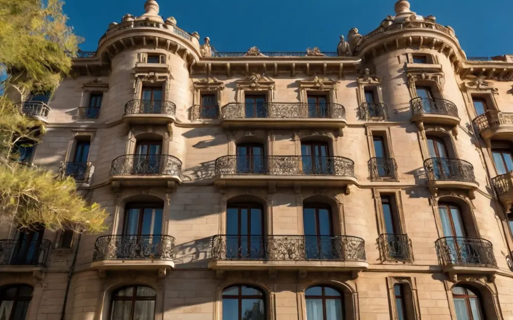 Edificio representativo de Barcelona de cómo pagar menos impuestos en España.