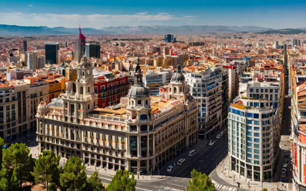 MAdrid's Real Estate view as a possibility of investment to obtaing the Golden Visa in Spain.