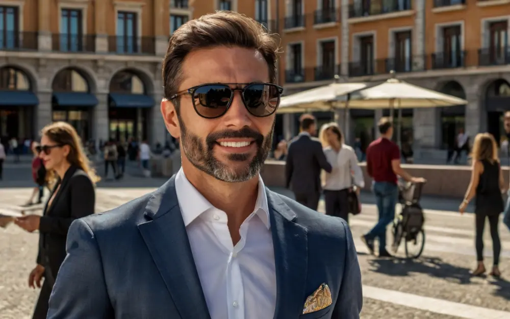 A business man in Plaza Mayor of Madrid wonders how much are taxes in Spain, he doesnt become tax resident in Spain.