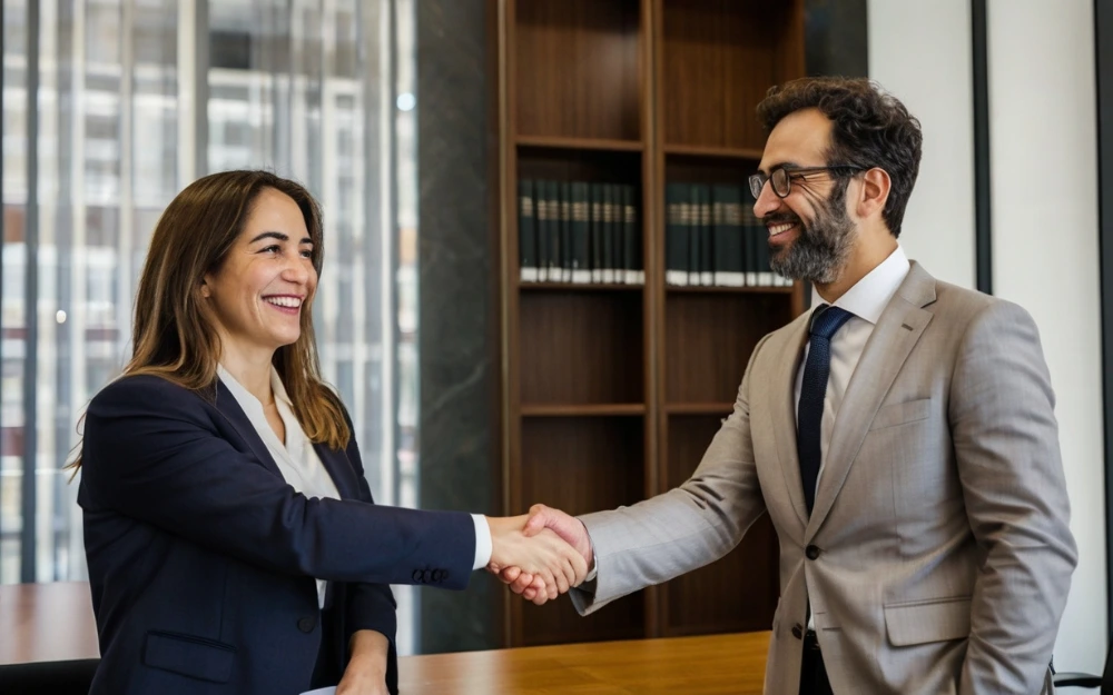 Abogados especializados en Real Estate cerrando la venta de una casa con vistas al mar en España