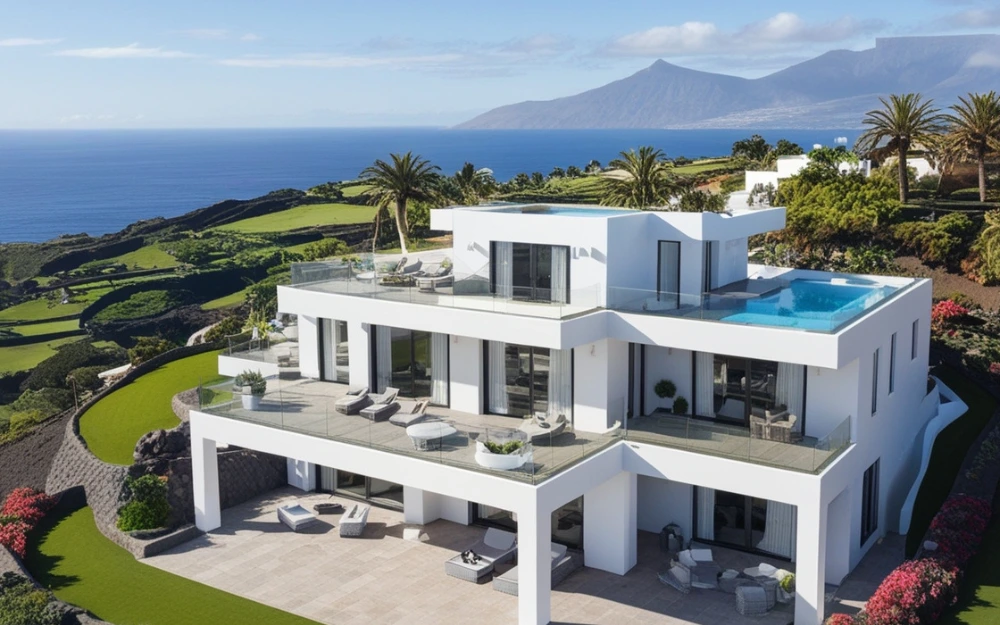 Villa de lujo con vistas al mar en Tenerife, destacando entre los mejores chollos de casas en Tenerife