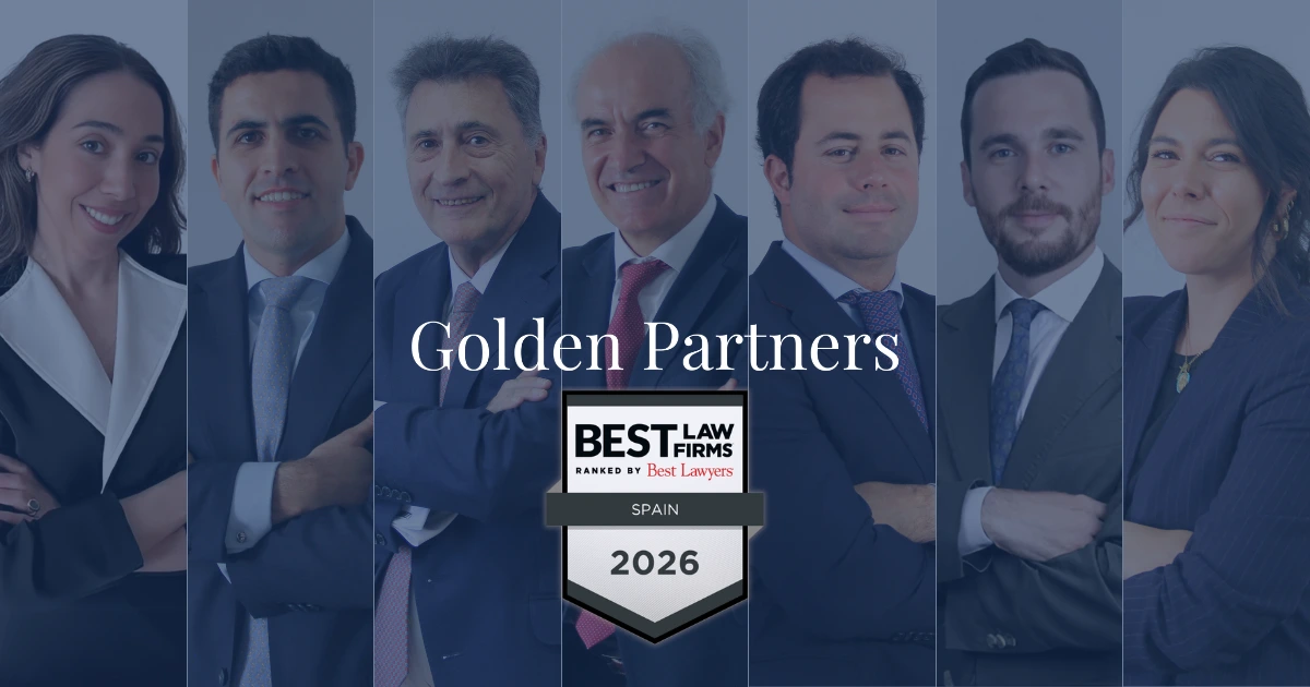 El equipo de expertos de Golden Partners, reconocido entre las best law firms Spain por el prestigioso ranking Best Lawyers 2026.