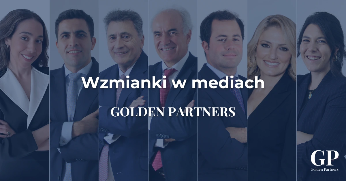 Golden Partners w mediach Alt text de la imagen: Zespół prawników Golden Partners uśmiechnięty w strojach biznesowych.